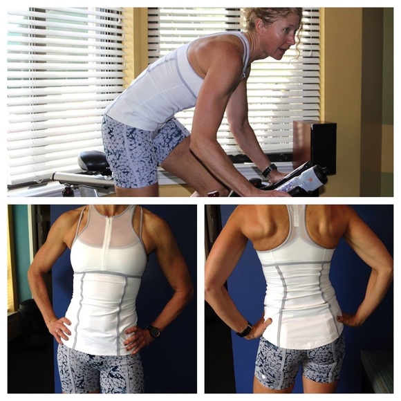 RARE Lululemon Pedal Pace Shorts 4 Silver/Blue - Picture 2 of 11